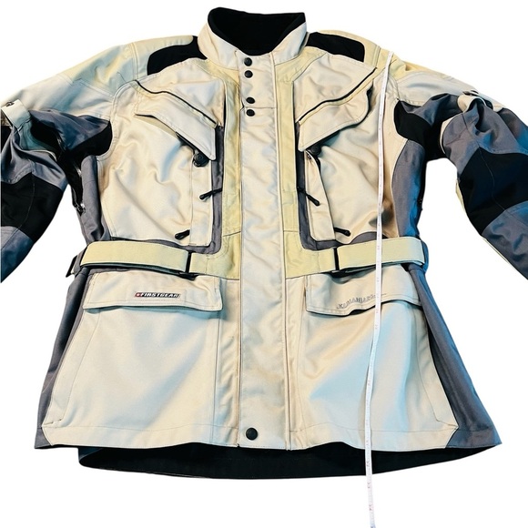 First Gear Kilimanjaro Men's Vintage Cycle Jacket Size XL KHAKI/Gray - Picture 8 of 16